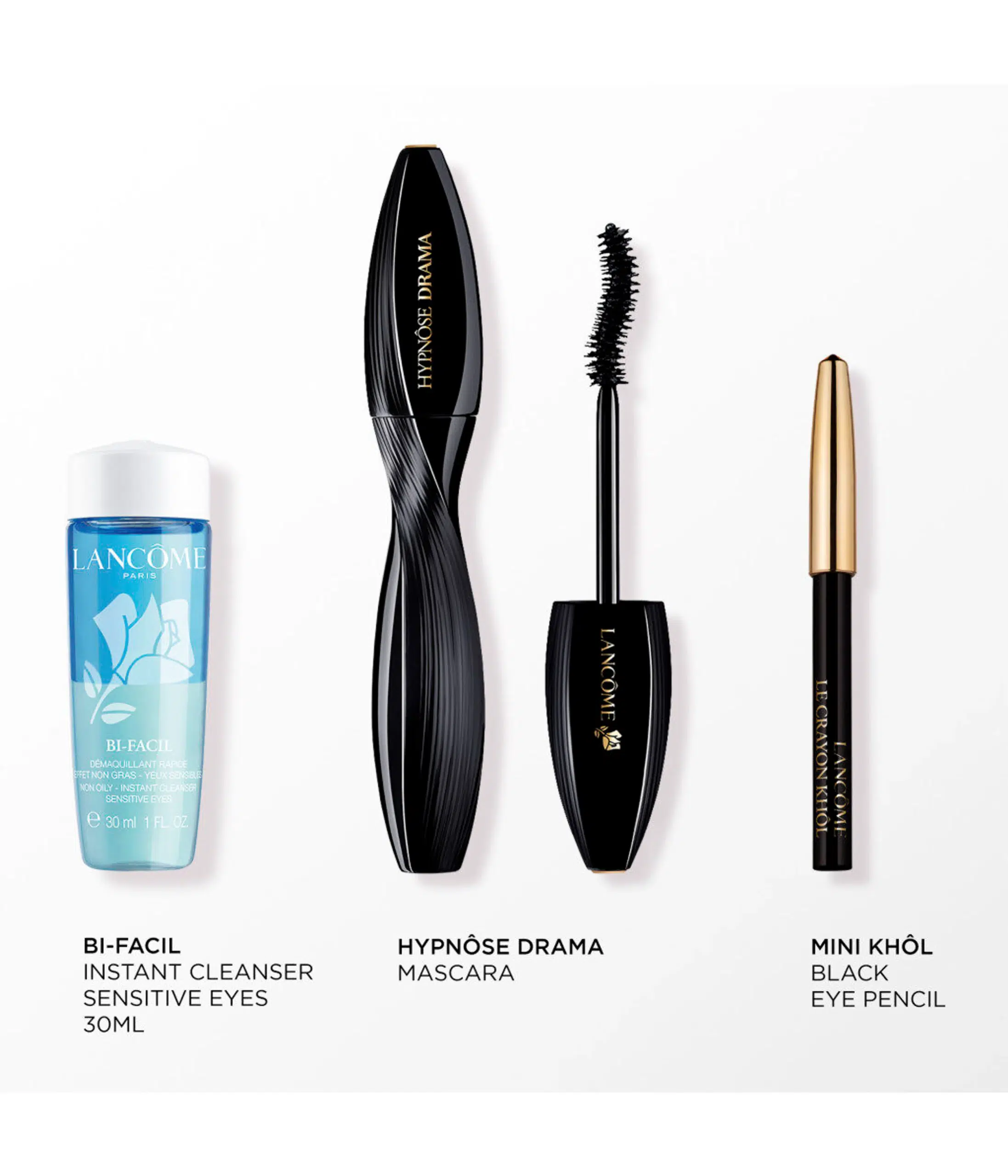 Lancôme Coffret Hypnôse Drama Mascara Volume Intense 6.5ml + Crayon Khôl 0.7g + Démaquillant 30ml – Image 2