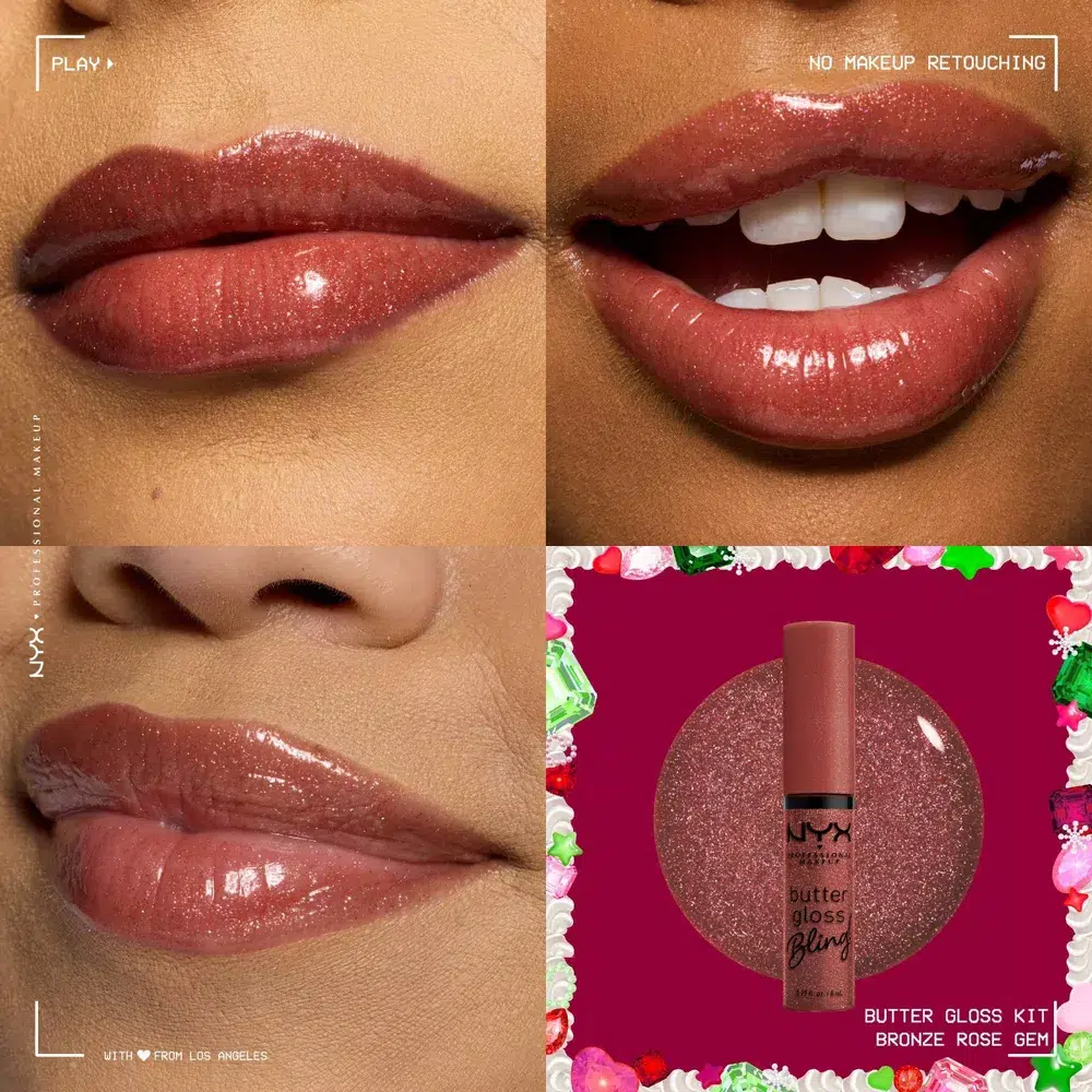 Nyx Professional Makeup Butter Gloss Coffret 4 Gloss à Lèvres – Image 2