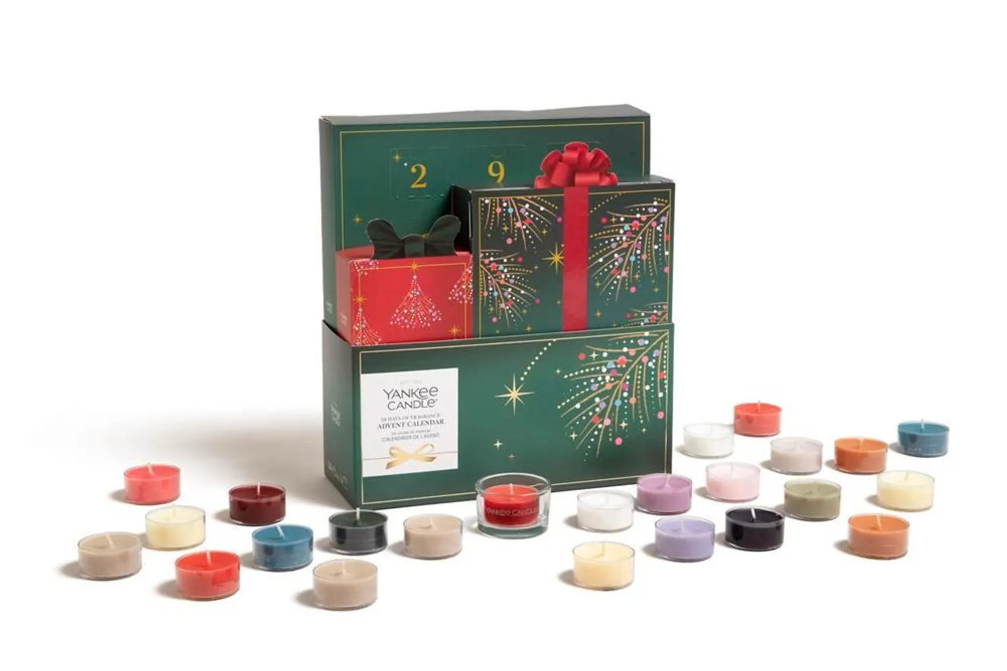 Yankee Candle Magical Christmas Moments Calendrier de l’Avent 24 Bougies Parfumées + Bougeoir – Image 3
